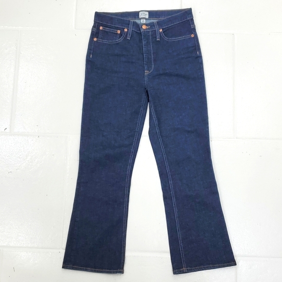 J. Crew Denim - J. Crew jeans women's size 28 dark wash Billie Demi Boot Crop high rise